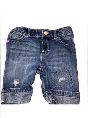 American Living Girls Size 4 Patchwork Cuffed Jeans
